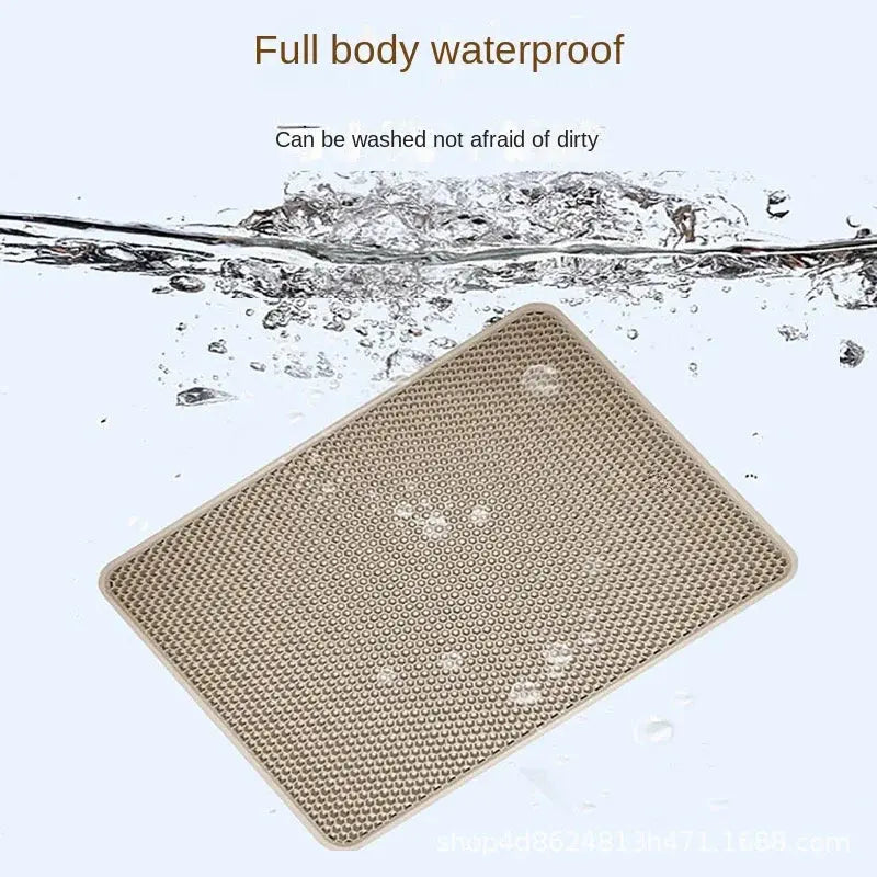 Large Size Cat Litter Mat | Double Layer Waterproof | Non Slip WagZeal