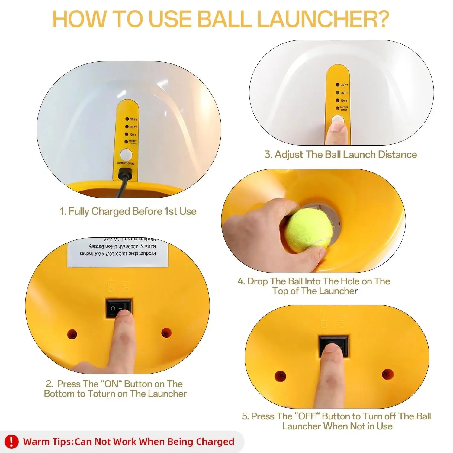 Ball Launcher Toy For Dogs For Indoor Outdoor play WagZeal