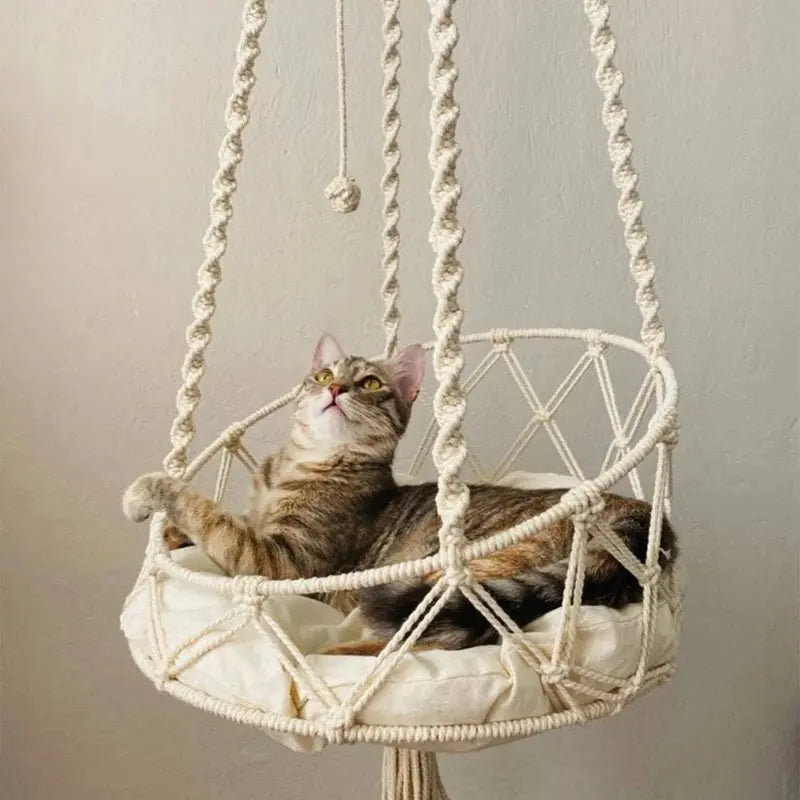 Pet Cat Hammock Swing Bed | Wall Hanging Without Cushion WagZeal