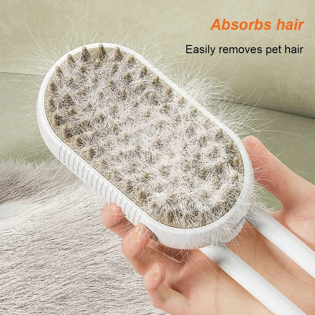 3 in 1 Pet Electric Steam Brush Cat and Dog Cleaning WagZeal